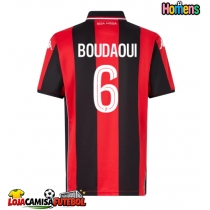 Camisa de Futebol OGC Nice Hicham Boudaoui #6 Equipamento Principal 2025-26 Manga Curta